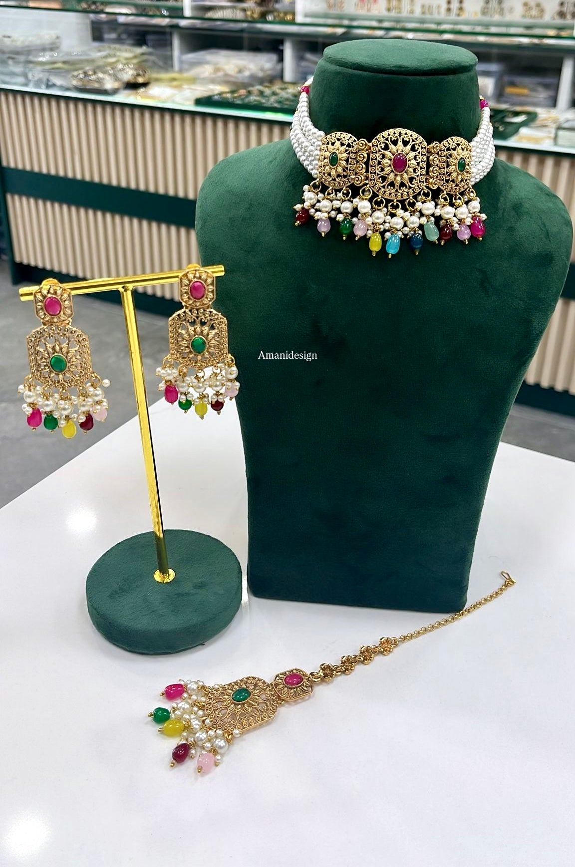 Gold Plated Choker Set
