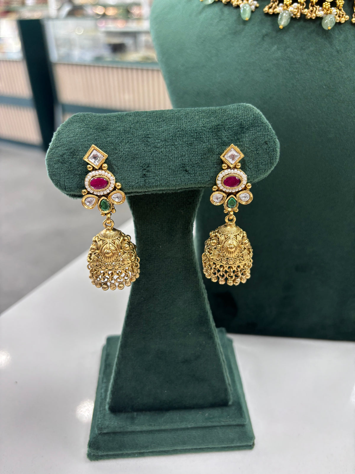 Premium Gold Plated Kundan Set