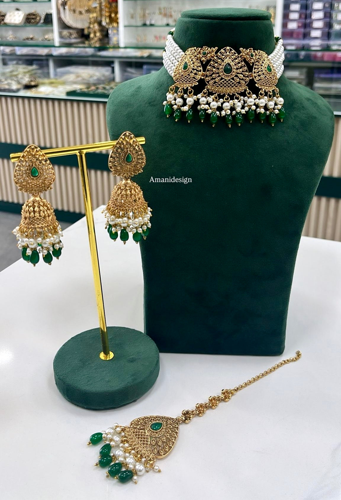 Gold Plated Choker Set