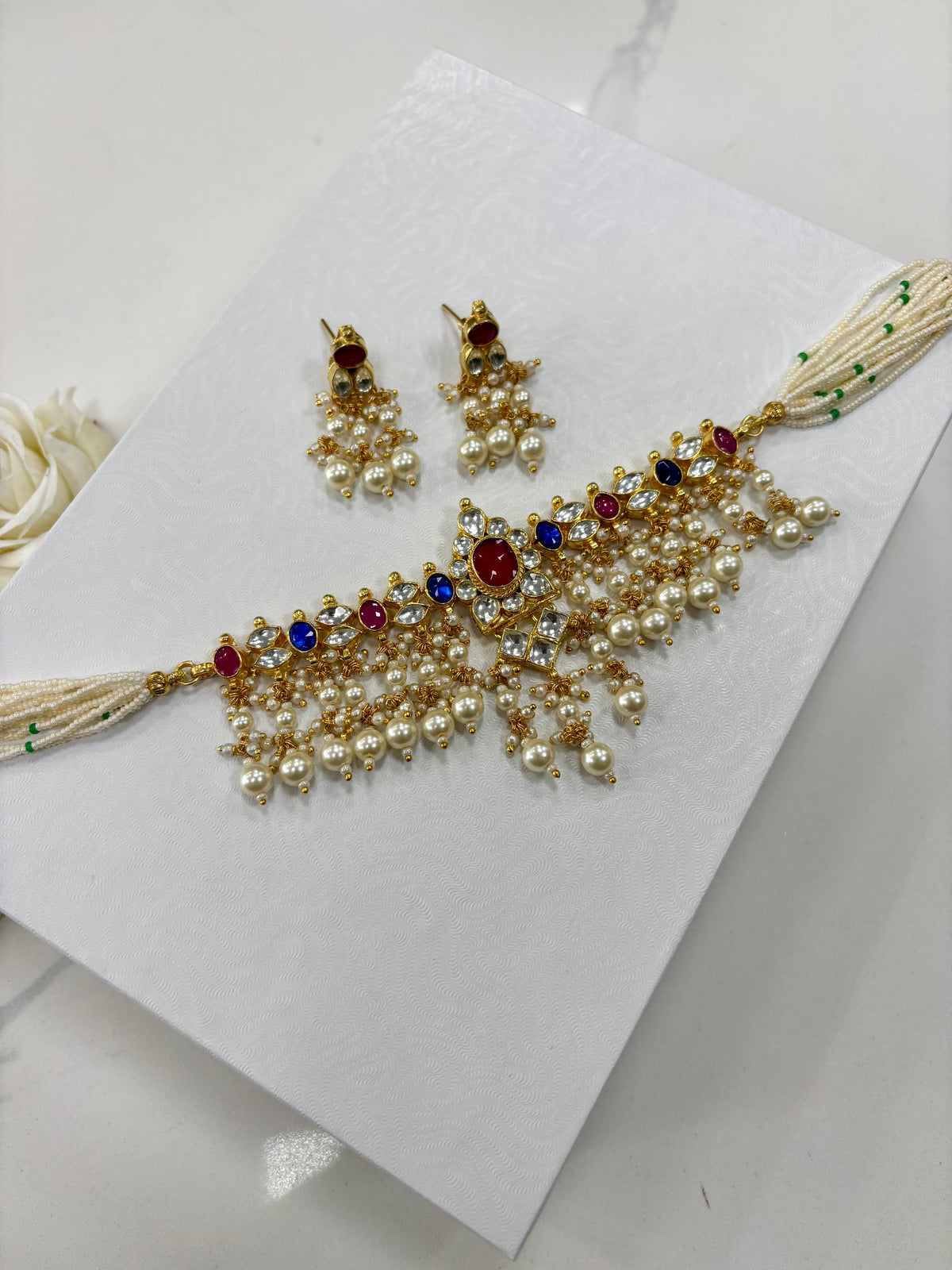 Premium Pachi Kundan Gold Plated Set