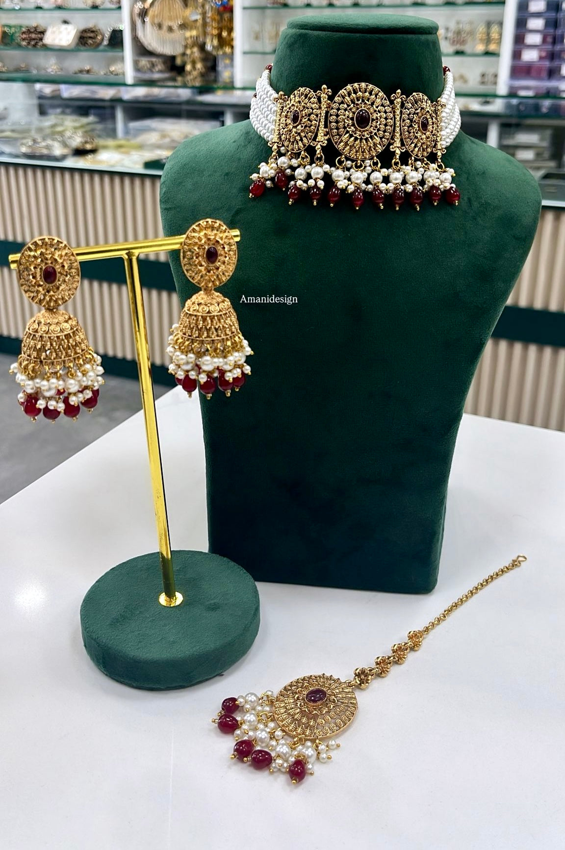 Gold Plated Choker Set