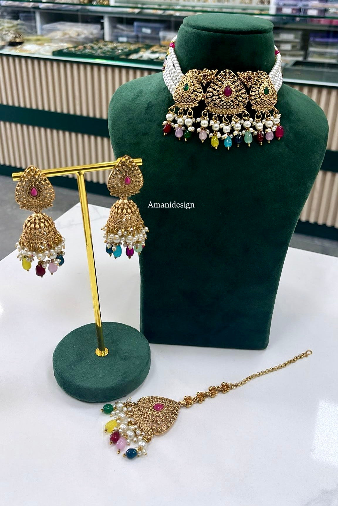 Gold Plated Choker Set